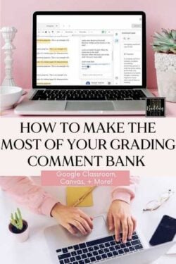 Essay grading comment bank