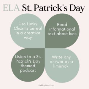 St. Patrick’s Day ELA Activities for Middle and High School - Building ...