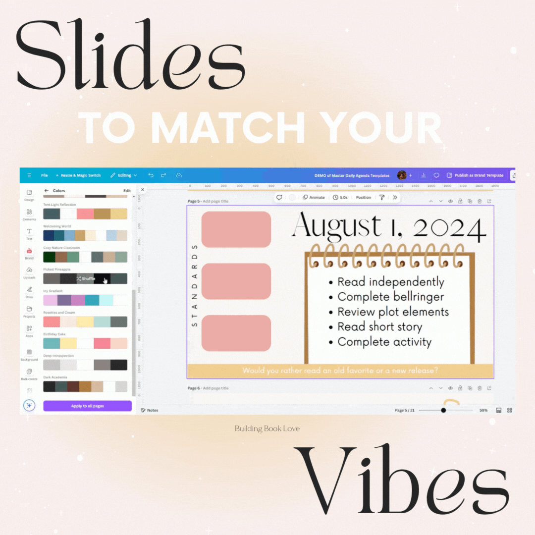 Daily Agenda Slides Examples