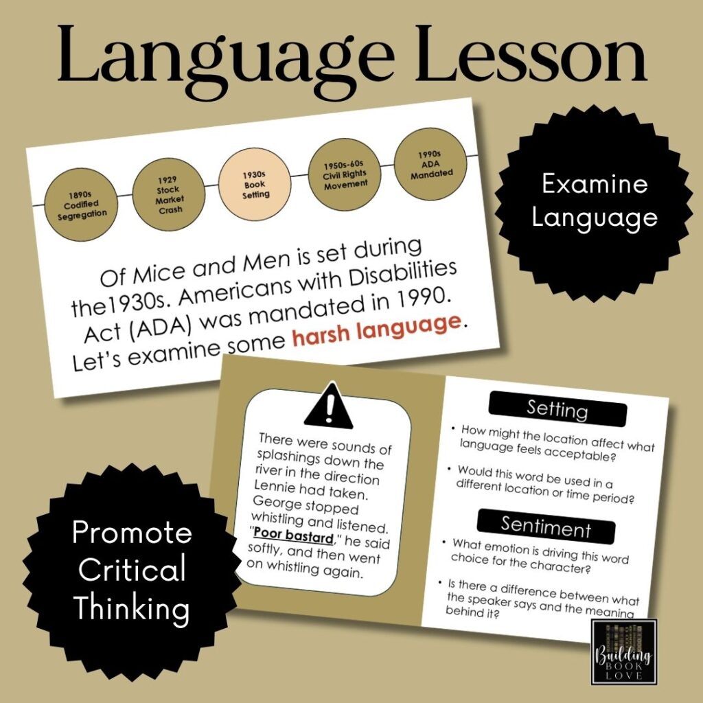Of Mice and Men Language