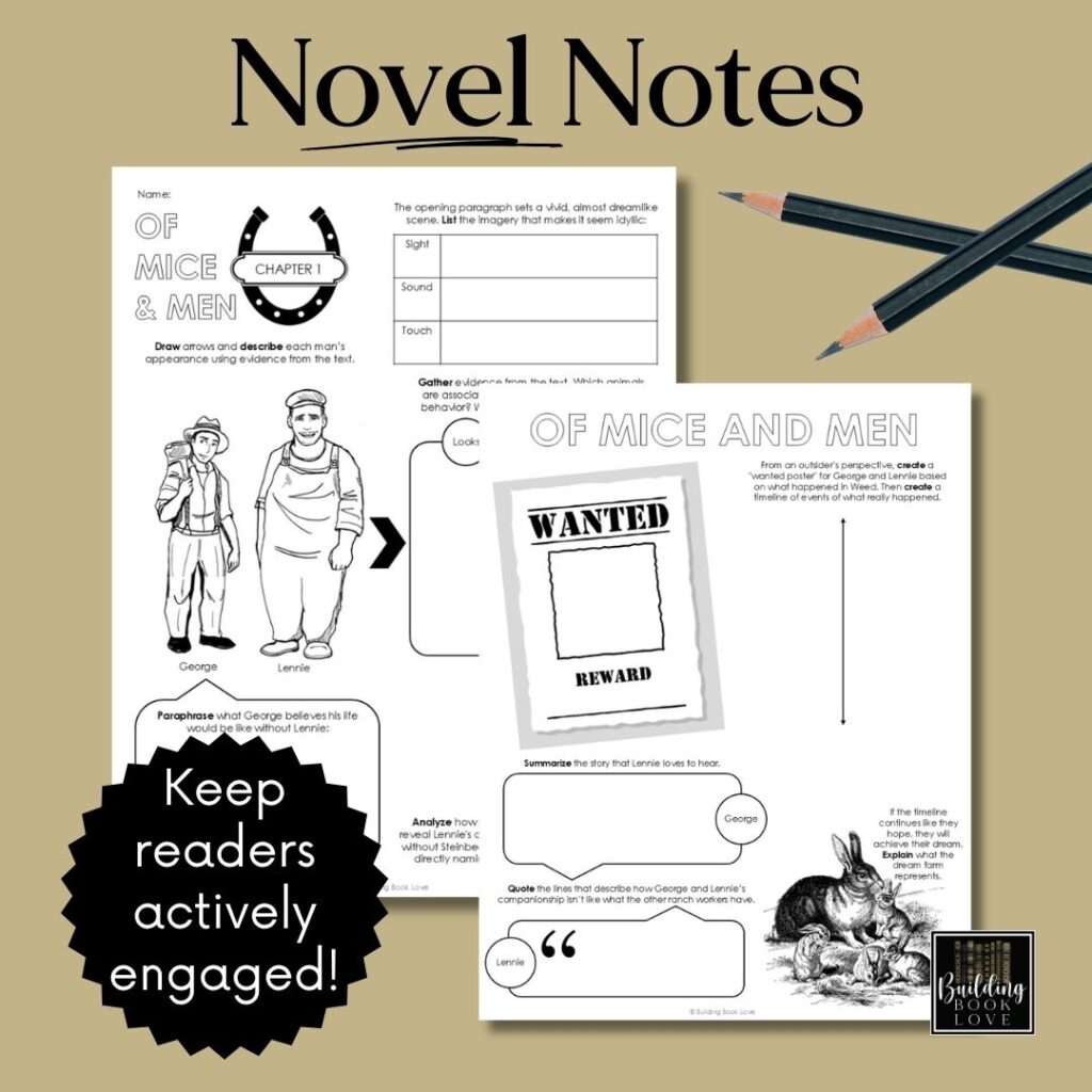 Of Mice and Men Unit Plan Activities